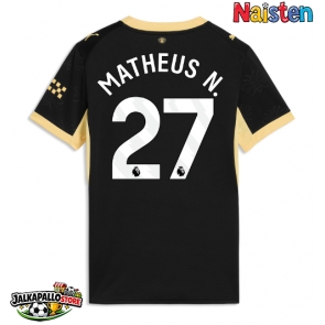 Manchester City Matheus Nunes #27 Vieraspaita Naisten 2026-27 Lyhythihainen